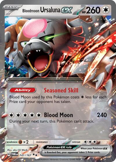 TWM: Bloodmoon Ursaluna ex - 141/167 (Holofoil)