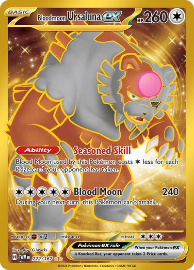 TWM: Bloodmoon Ursaluna ex - 222/167 (Holofoil)