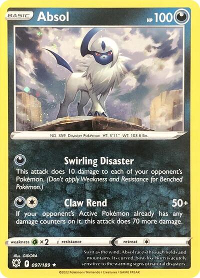 MCAP: Absol - 097/189 (Cosmos Holo) (Holofoil)