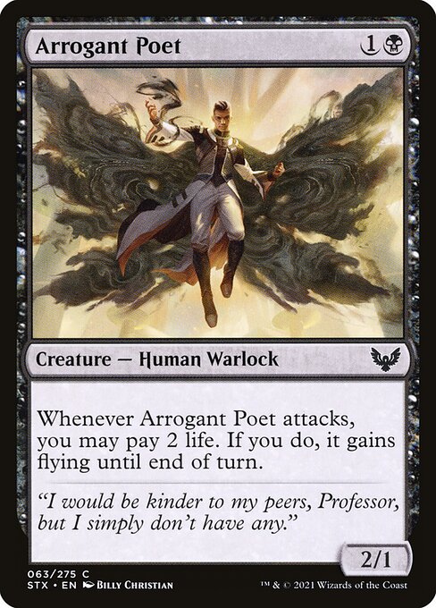 STX: Arrogant Poet