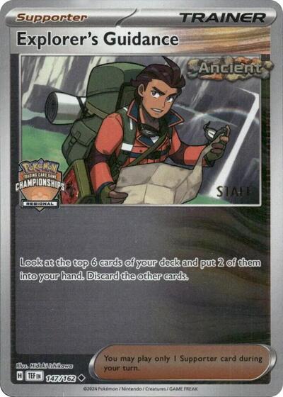 PR: Explorer's Guidance - 147/162 (Regional Championships) [Staff] (Reverse Holofoil)