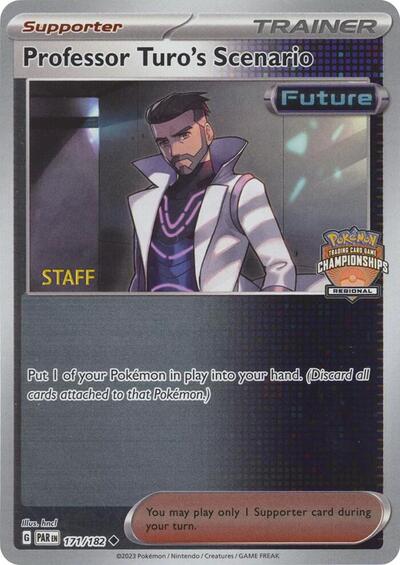 PR: Professor Turo's Scenario - 171/182 (Regional Championships) [Staff] (Reverse Holofoil)
