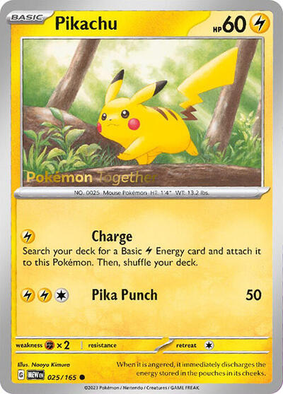 MCAP: Pikachu - 025/165 (Pokemon Together)