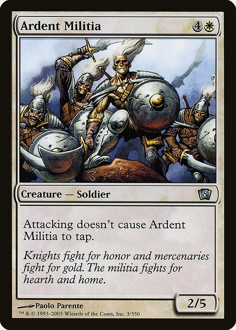 8ED: Ardent Militia (Foil)