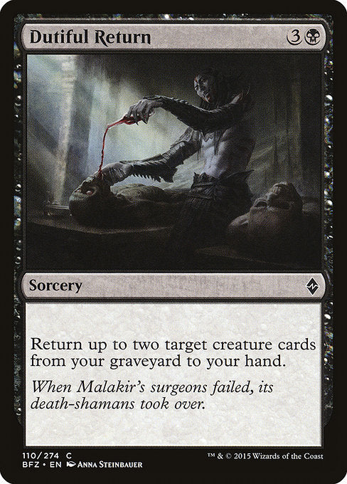 BFZ: Dutiful Return