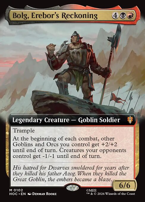 HOC: Bolg, Erebor's Reckoning (Extended Art)