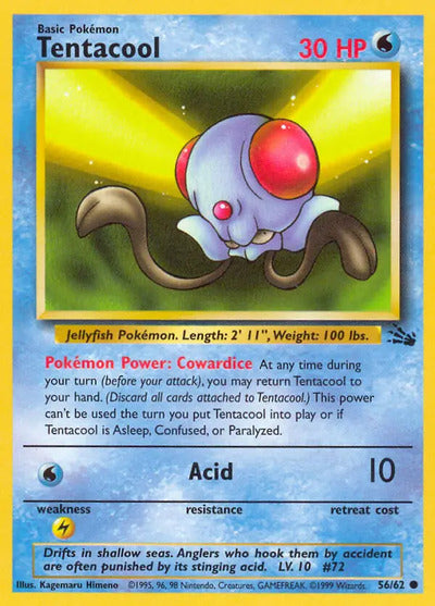Tentacool 56/62 Unlimited Fossil