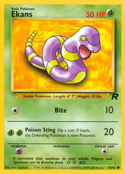 Ekans 56/82 Unlimited Team Rocket