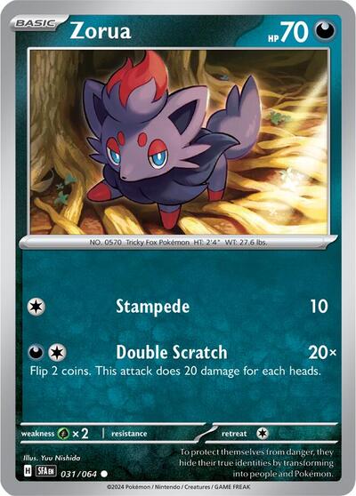 SFA: Zorua - 031/064 (Reverse Holofoil)