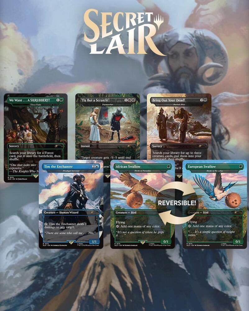Secret Lair Drop Series: Monty Python: Monty Python and the Holy Grail: Vol. 1 Rainbow Foil Edition