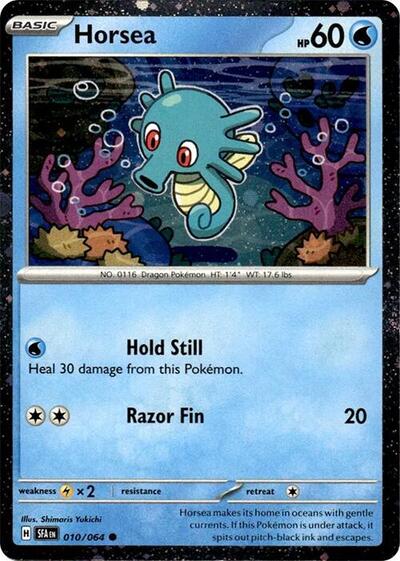 MCAP: Horsea - 010/064 (Cosmos Holo) (Holofoil)