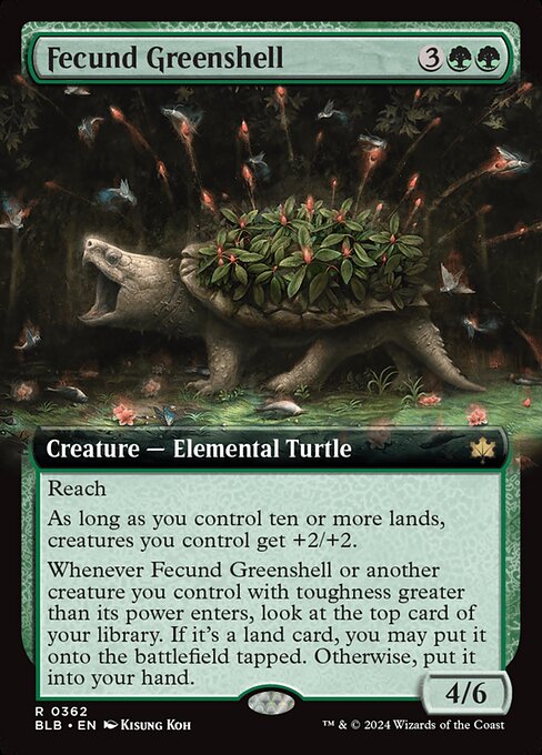BLB: Fecund Greenshell (Extended Art) (Foil)