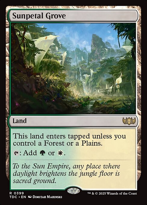 TDC: Sunpetal Grove
