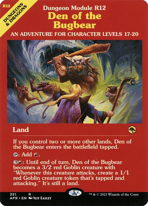 AFR: Den of the Bugbear (Dungeon Module) (Foil)