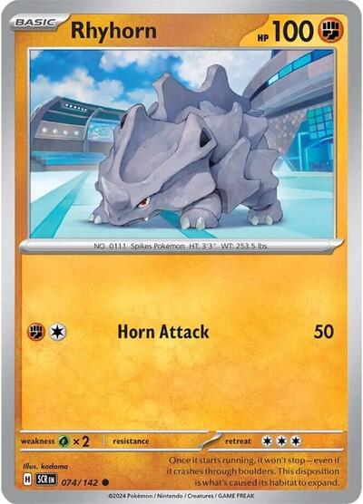 SCR: Rhyhorn (Reverse Holofoil)