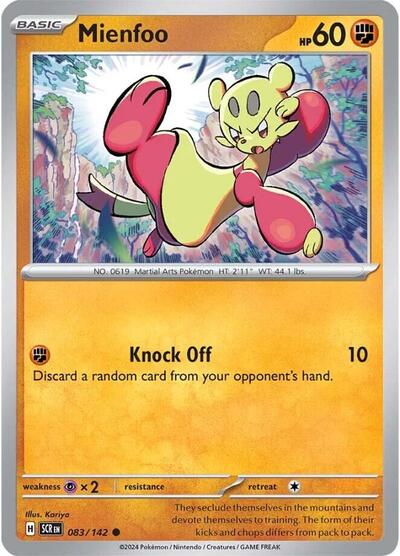 SCR: Mienfoo (Reverse Holofoil)