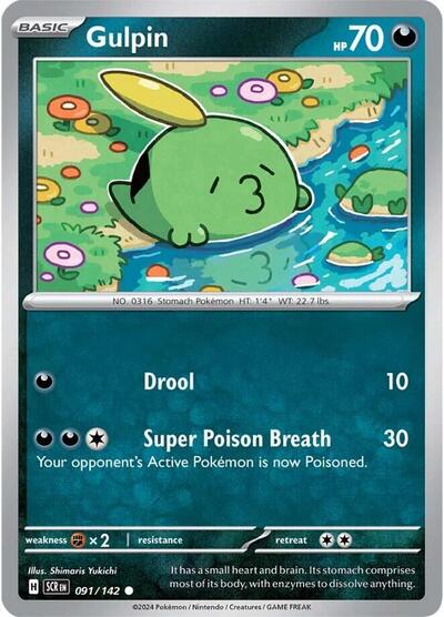 SCR: Gulpin - 091/142 (Reverse Holofoil)