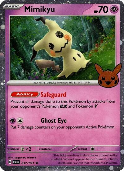 TTBB24: Mimikyu - 037/091 (Cosmos Holo) (Holofoil)