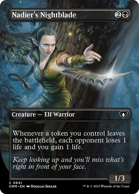 CMM: Nadier's Nightblade (Borderless) (Foil)