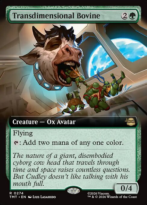 TMT: Transdimensional Bovine (Extended Art) (Foil)