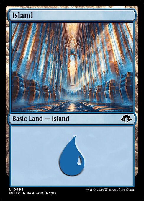 MH3: Island (0499) (Ripple Foil)