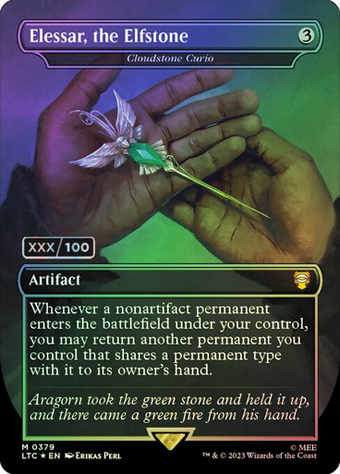 LTC: Elessar, the Elfstone - Cloudstone Curio (Serial Numbered) (Foil)