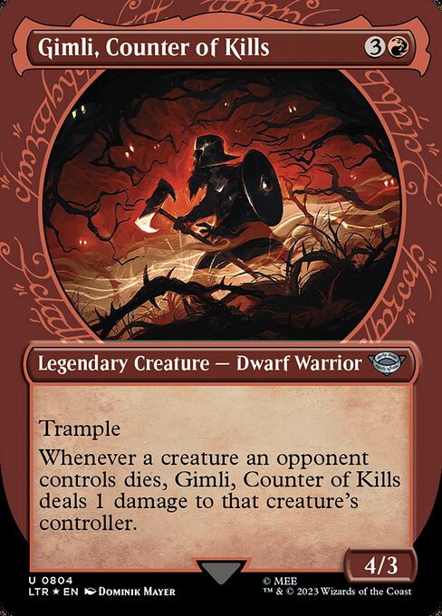 LTR: Gimli, Counter of Kills (Showcase) (Surge Foil)