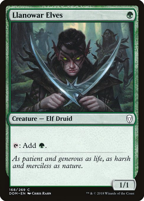 DOM: Llanowar Elves (Foil)