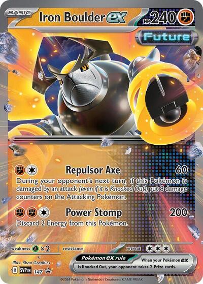 SVP: Iron Boulder ex - 147 (Holofoil)