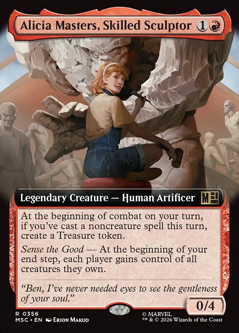 MSC: Alicia Masters, Skilled Sculptor (Extended Art)