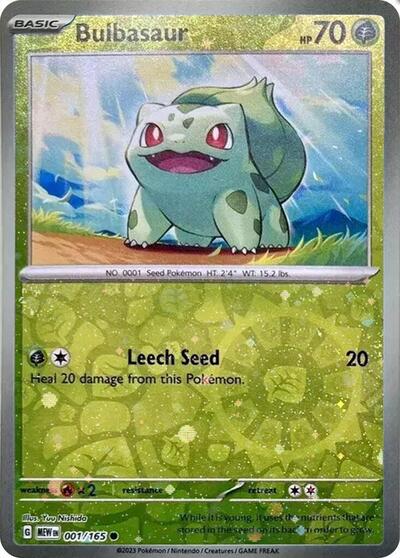 MCAP: Bulbasaur - 001/165 (Reverse Cosmos Holo) (Costco Exclusive) (Holofoil)