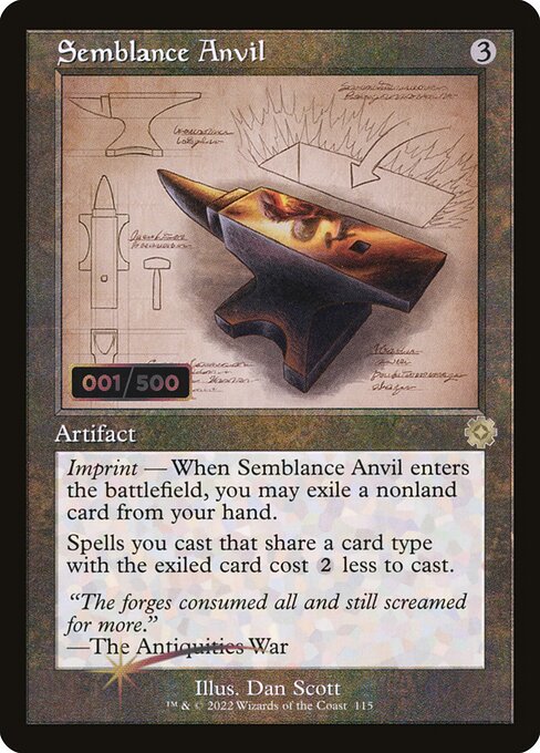 BRR: Semblance Anvil (Schematic) (Serial Numbered) (Foil)
