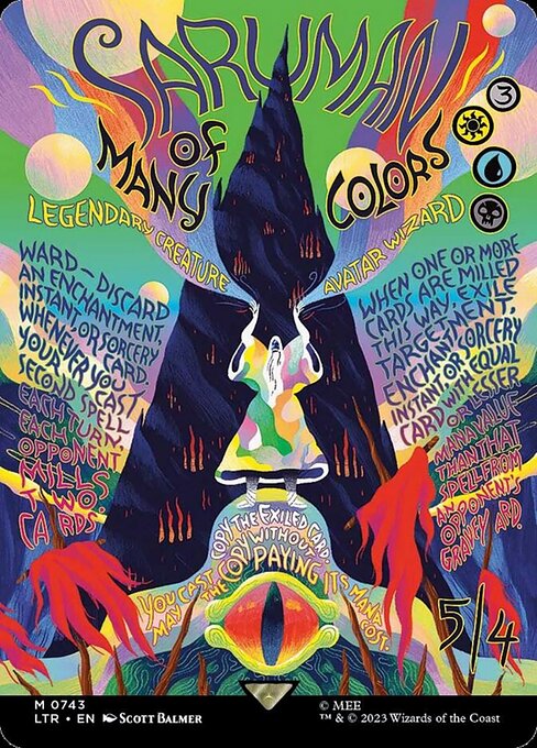 LTR: Saruman of Many Colors (Borderless Poster) (Foil)