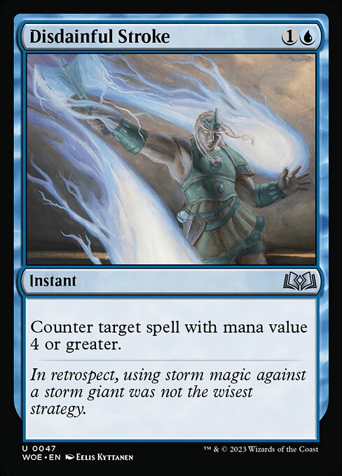 WOE: Disdainful Stroke (Foil)