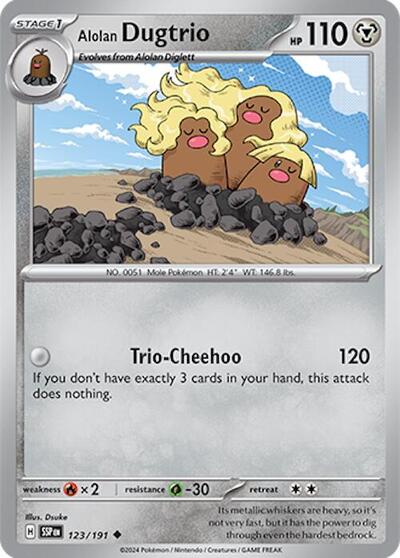 SSP: Alolan Dugtrio - 123/191