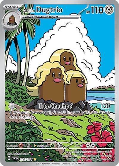 SSP: Alolan Dugtrio - 208/191 (Holofoil)