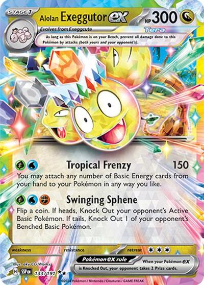 SSP: Alolan Exeggutor ex - 133/191 (Holofoil)