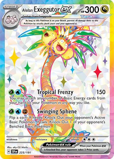 SSP: Alolan Exeggutor ex - 225/191 (Holofoil)