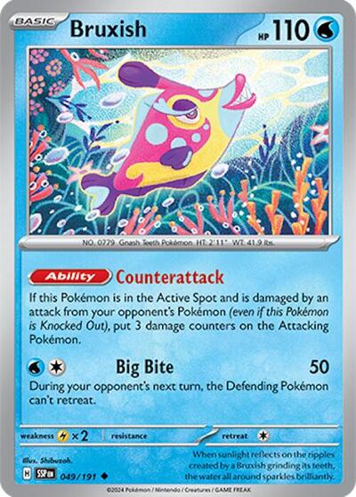 SSP: Bruxish - 049/191 (Reverse Holofoil)