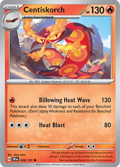 SSP: Centiskorch (Reverse Holofoil)