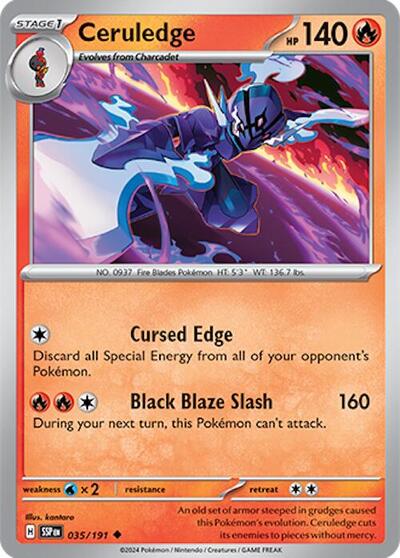SSP: Ceruledge - 035/191 (Reverse Holofoil)