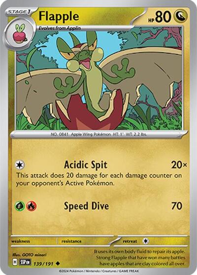 SSP: Flapple - 139/191 (Reverse Holofoil)
