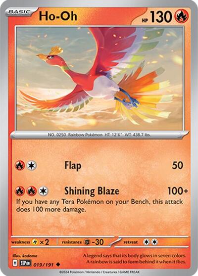 SSP: Ho-Oh (Reverse Holofoil)