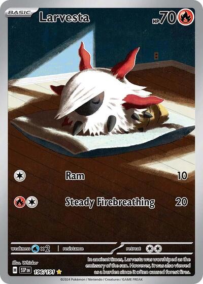 SSP: Larvesta - 196/191 (Holofoil)
