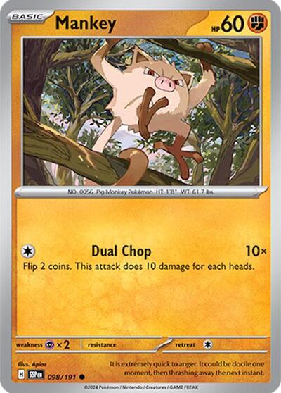 SSP: Mankey (Reverse Holofoil)