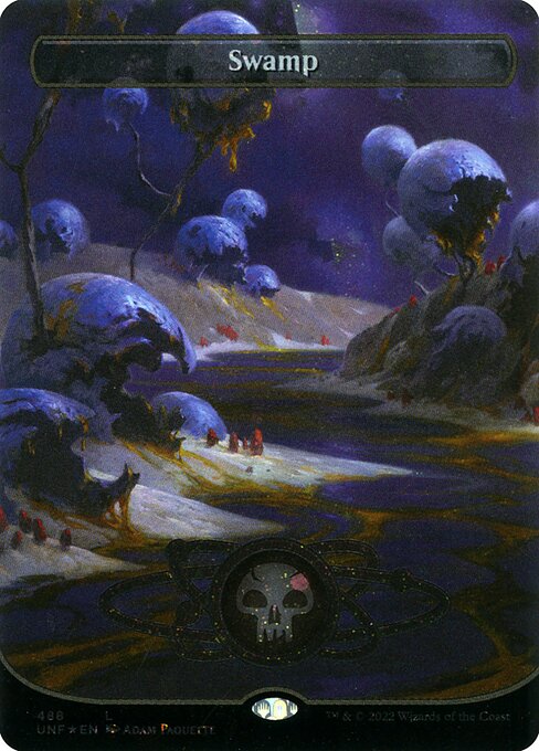 UNF: Swamp (488) (Borderless) (Galaxy Foil)