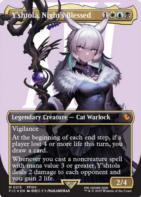 FIC: Y'shtola, Night's Blessed (Borderless) (Surge Foil)