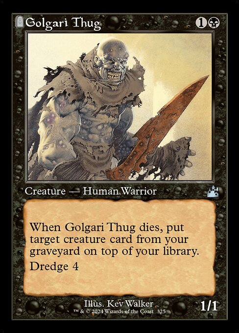 RVR: Golgari Thug (Retro Frame)