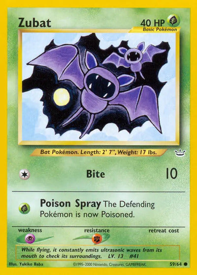 Zubat 59/64 Unlimited Neo Revelation