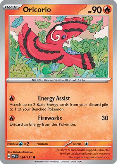 SSP: Oricorio - 026/191 (Reverse Holofoil)